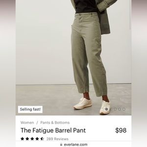 Everlane Fatigue Barrel Pant - Green/Bay Leaf